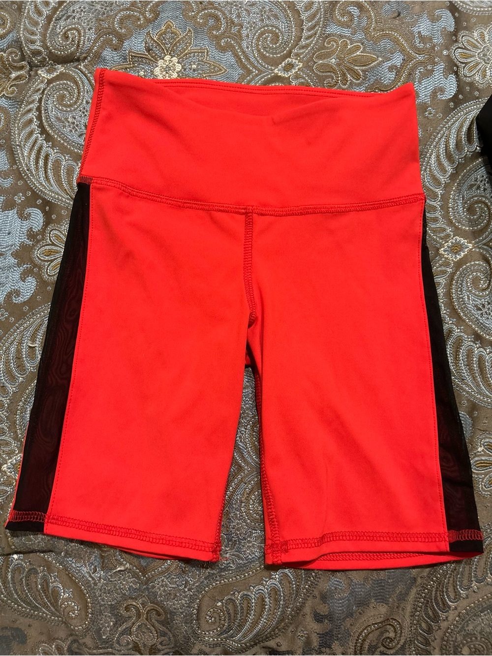 Tiger Friday Biker shorts red with black mesh Child XL